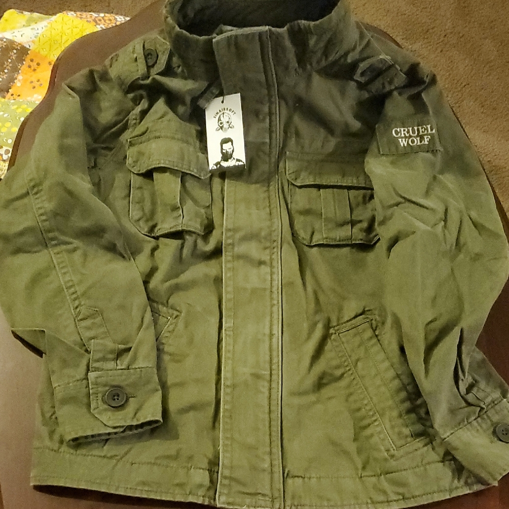 Olive Kids Puffer Jacket
